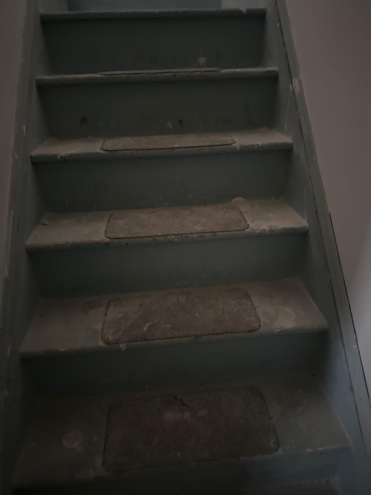 Before stairwell reconstruction in Milford CT