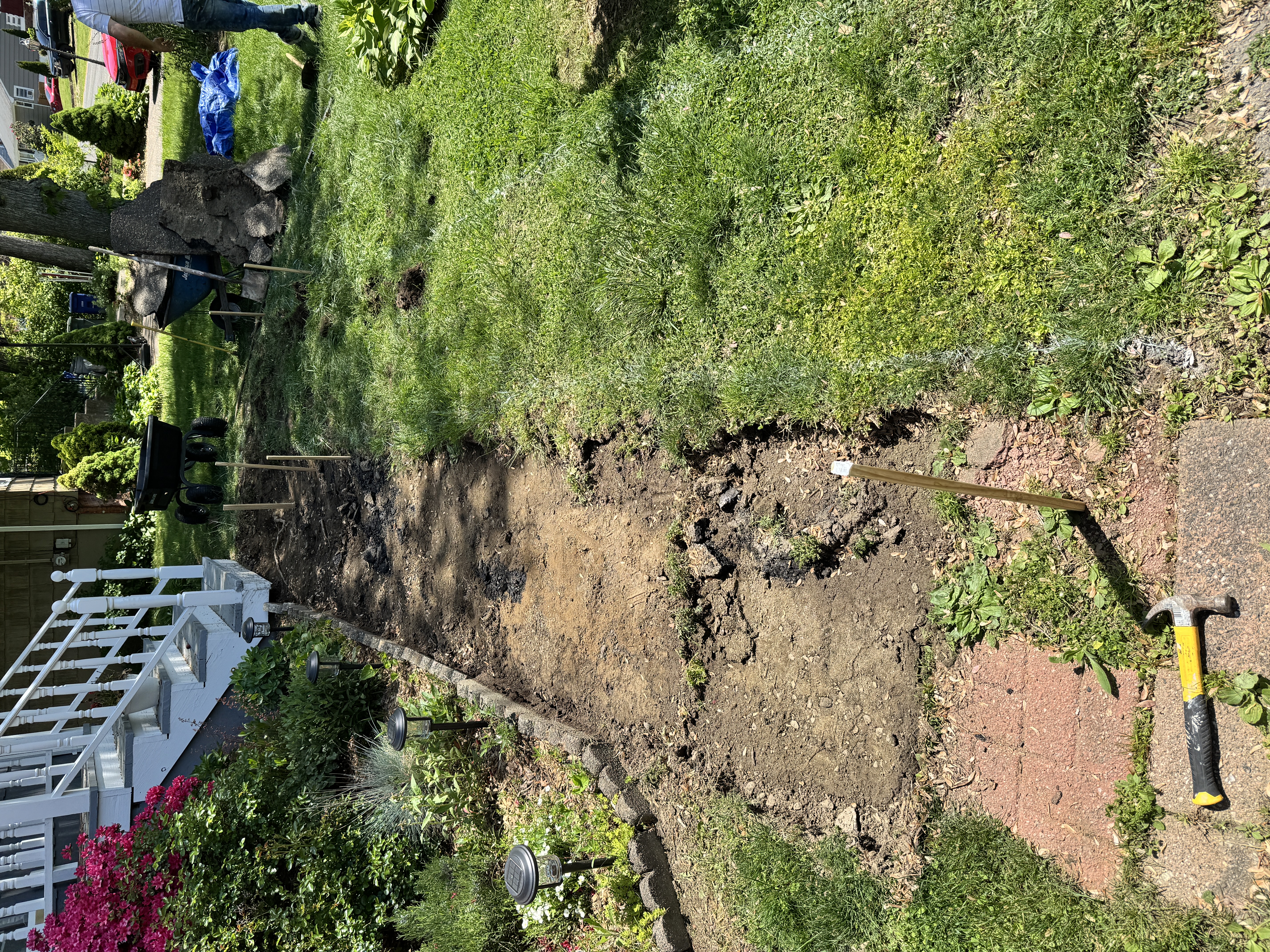 Before walkway repair in Bridgeport CT
