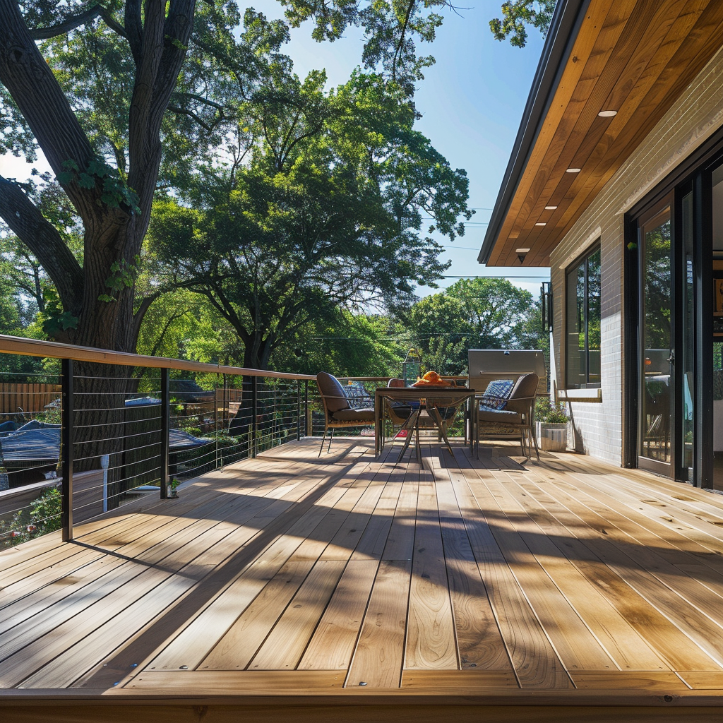 Deck Lighting at Night